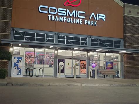 Cosmic air - Top 10 Best Trampoline Parks Near Houston, Texas. 1. Flip N’ Fun Center. “tons of fun, we bought the all inclusive pass for the family, the trampoline park is huge with lots...” more. 2. Cosmic Air Adventure Park & Arcade. “There are so many of these suburban midde class trampoline parks now, and on the one hand I think...” more. 3 ...